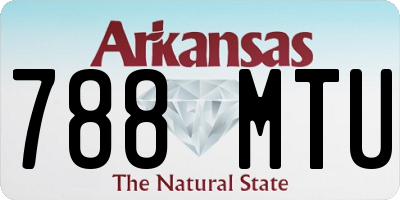 AR license plate 788MTU