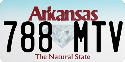 AR license plate 788MTV