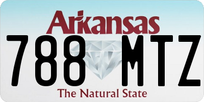 AR license plate 788MTZ