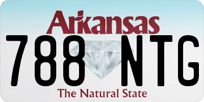 AR license plate 788NTG