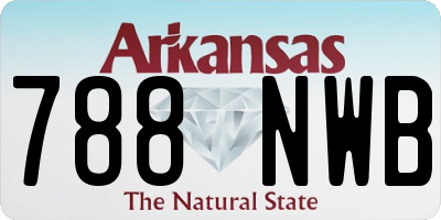AR license plate 788NWB