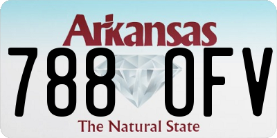 AR license plate 788OFV