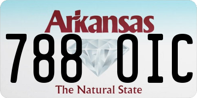 AR license plate 788OIC
