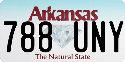AR license plate 788UNY