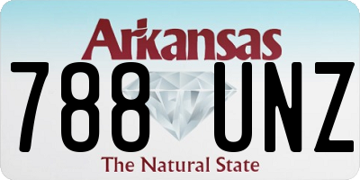 AR license plate 788UNZ