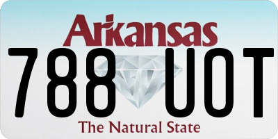 AR license plate 788UOT