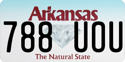 AR license plate 788UOU
