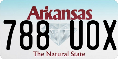 AR license plate 788UOX