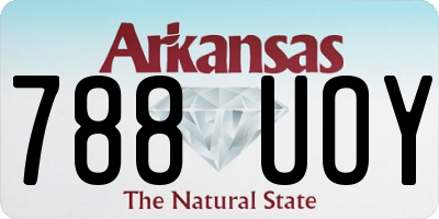 AR license plate 788UOY