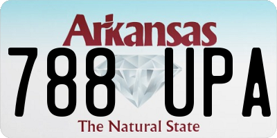 AR license plate 788UPA