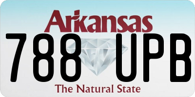 AR license plate 788UPB