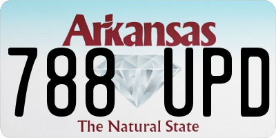 AR license plate 788UPD
