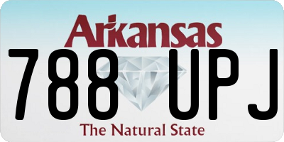 AR license plate 788UPJ