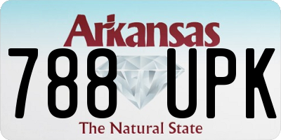 AR license plate 788UPK