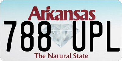 AR license plate 788UPL