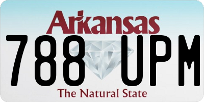 AR license plate 788UPM
