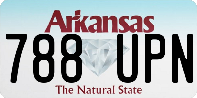 AR license plate 788UPN