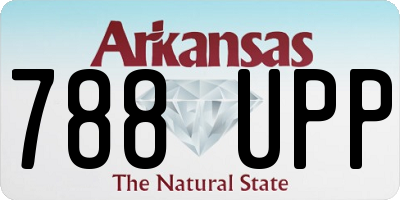 AR license plate 788UPP