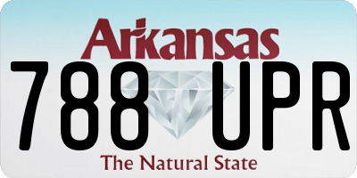 AR license plate 788UPR