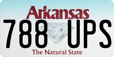 AR license plate 788UPS