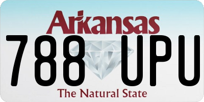 AR license plate 788UPU