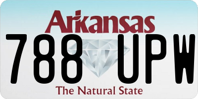 AR license plate 788UPW