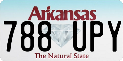 AR license plate 788UPY
