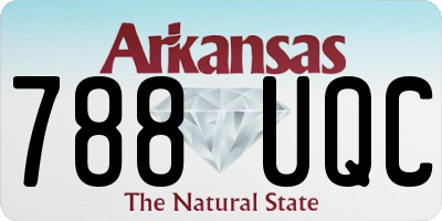 AR license plate 788UQC