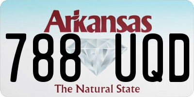 AR license plate 788UQD