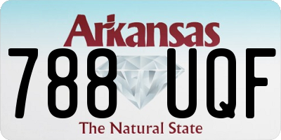 AR license plate 788UQF