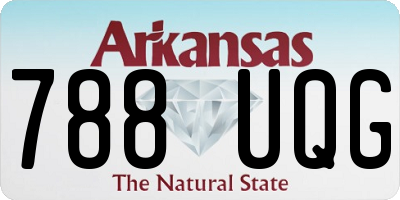 AR license plate 788UQG