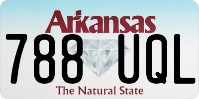 AR license plate 788UQL