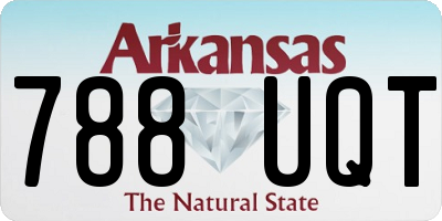 AR license plate 788UQT