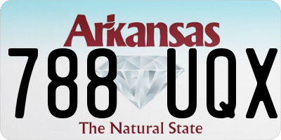 AR license plate 788UQX