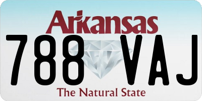 AR license plate 788VAJ