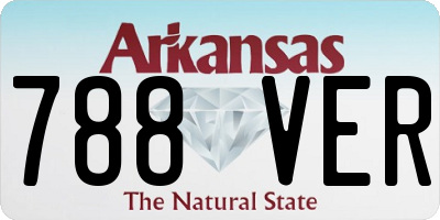 AR license plate 788VER
