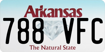 AR license plate 788VFC