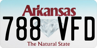 AR license plate 788VFD