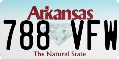 AR license plate 788VFW