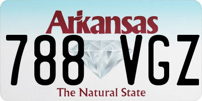 AR license plate 788VGZ