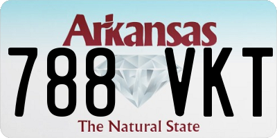 AR license plate 788VKT