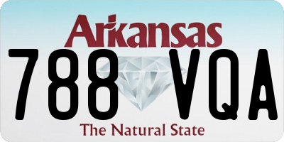 AR license plate 788VQA