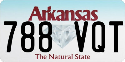 AR license plate 788VQT