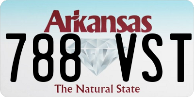 AR license plate 788VST