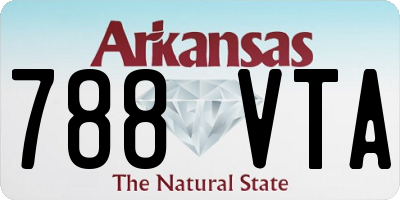 AR license plate 788VTA