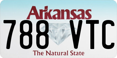 AR license plate 788VTC