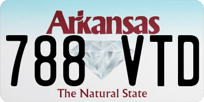 AR license plate 788VTD