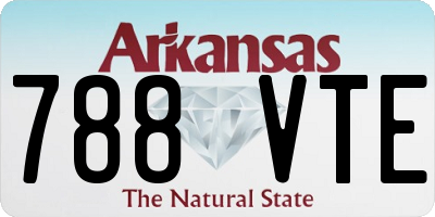 AR license plate 788VTE