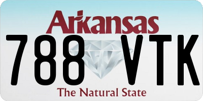 AR license plate 788VTK