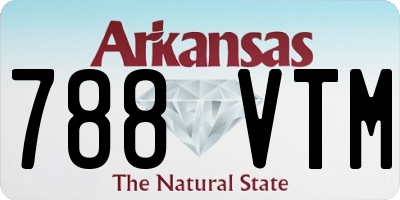 AR license plate 788VTM